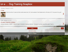 Tablet Screenshot of dogtrainingadventures.blogspot.com