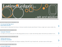 Tablet Screenshot of latinoledger.blogspot.com