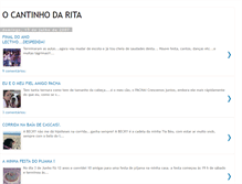Tablet Screenshot of ocantinhodarita.blogspot.com