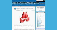 Desktop Screenshot of megatopdownloads.blogspot.com