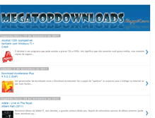 Tablet Screenshot of megatopdownloads.blogspot.com