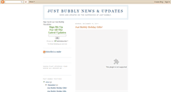 Desktop Screenshot of justbubbly.blogspot.com