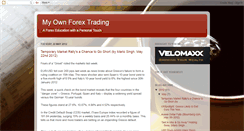 Desktop Screenshot of myownforextradingvelomaxx.blogspot.com