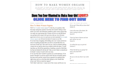 Desktop Screenshot of howtomakewomanorgasm.blogspot.com