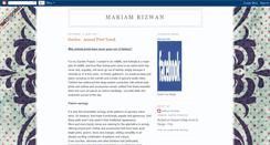 Desktop Screenshot of mariamriz.blogspot.com
