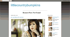 Desktop Screenshot of littlecountrybumpkins.blogspot.com