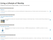 Tablet Screenshot of livingalifestyleofworship.blogspot.com