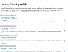 Tablet Screenshot of hackneyplanningwatch.blogspot.com