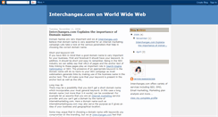 Desktop Screenshot of interchangescom.blogspot.com