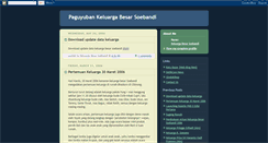 Desktop Screenshot of keluargasoebandi.blogspot.com