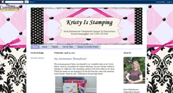 Desktop Screenshot of kristyisstamping.blogspot.com