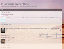 Tablet Screenshot of anincrediblejourneyhome.blogspot.com