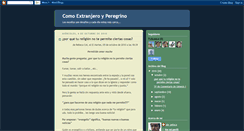 Desktop Screenshot of comoextranjeroyperegrino.blogspot.com