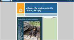 Desktop Screenshot of animalstheendangeredthebizarretheugly.blogspot.com