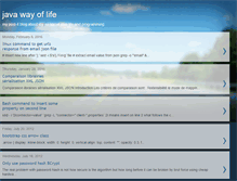 Tablet Screenshot of javawayoflife.blogspot.com