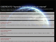 Tablet Screenshot of ciberexito.blogspot.com