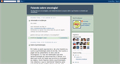 Desktop Screenshot of falandosobreoncologia.blogspot.com