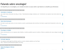Tablet Screenshot of falandosobreoncologia.blogspot.com