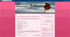 Desktop Screenshot of mslaurenjohnson.blogspot.com