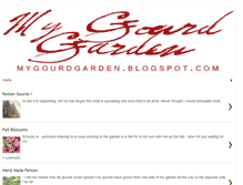 Tablet Screenshot of mygourdgarden.blogspot.com