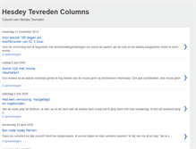 Tablet Screenshot of hesdeytevreden.blogspot.com