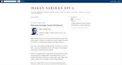 Desktop Screenshot of hakansarihanepi2.blogspot.com