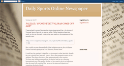 Desktop Screenshot of dailysportsonlinenewspaper.blogspot.com