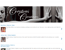 Tablet Screenshot of covetouscreatures.blogspot.com