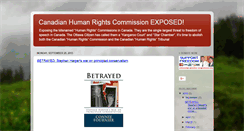 Desktop Screenshot of canadianhumanrightscommission.blogspot.com