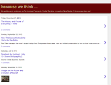Tablet Screenshot of becausewethink.blogspot.com