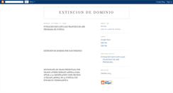 Desktop Screenshot of extinciondominio.blogspot.com