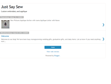 Tablet Screenshot of justsaysew1.blogspot.com