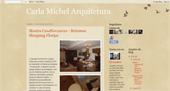 Desktop Screenshot of carlamichelarquitetura.blogspot.com