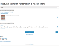 Tablet Screenshot of hindunationalismmuslimunity.blogspot.com