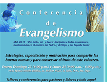 Tablet Screenshot of conferenciaevangelismo.blogspot.com