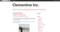 Desktop Screenshot of clementineinc.blogspot.com