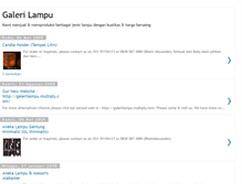 Tablet Screenshot of galerilampu.blogspot.com