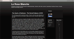 Desktop Screenshot of le-rose-blanche.blogspot.com
