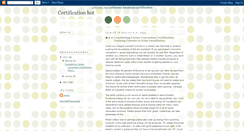 Desktop Screenshot of certificationhotm.blogspot.com