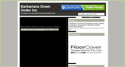 Desktop Screenshot of barbariansdownunder.blogspot.com
