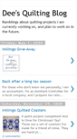 Mobile Screenshot of deesquiltingblog.blogspot.com