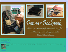 Tablet Screenshot of donnasbooknook.blogspot.com