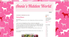 Desktop Screenshot of hiddenworld-annie.blogspot.com