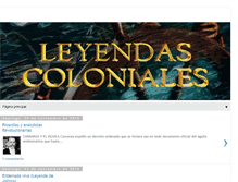 Tablet Screenshot of leyendascoloniales.blogspot.com