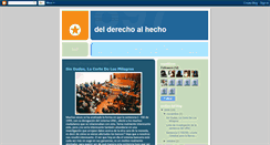 Desktop Screenshot of delderechoalhecho.blogspot.com