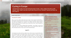 Desktop Screenshot of europeancycling.blogspot.com
