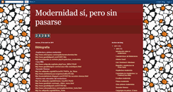Desktop Screenshot of modernidadsinpasarse.blogspot.com