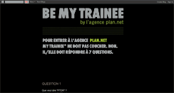 Desktop Screenshot of bemytrainee.blogspot.com