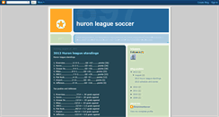 Desktop Screenshot of huronleaguesoccer.blogspot.com