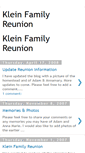 Mobile Screenshot of kleinfamilyreunion.blogspot.com
